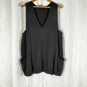 Oversized Sweater Vest Size 1X Preppy Schoolgirl Comfy